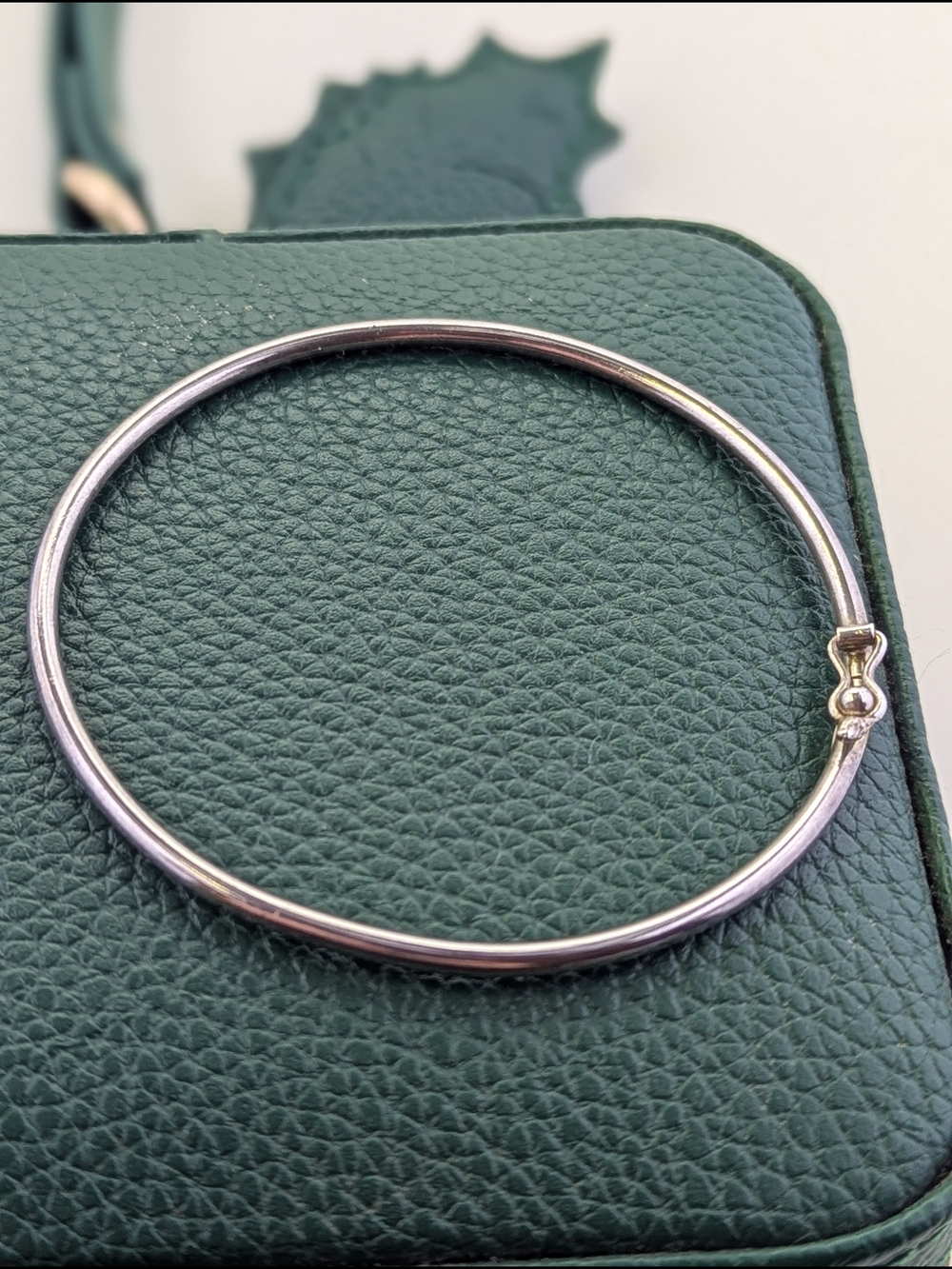 ✨ Vintage 950  Silver Hinged Bangle Bracelet ✨